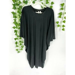 BCBG Monet Draped Cocktail Dress Batwing Sleeve